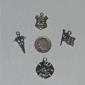 Silver Charm Set with Service Charms